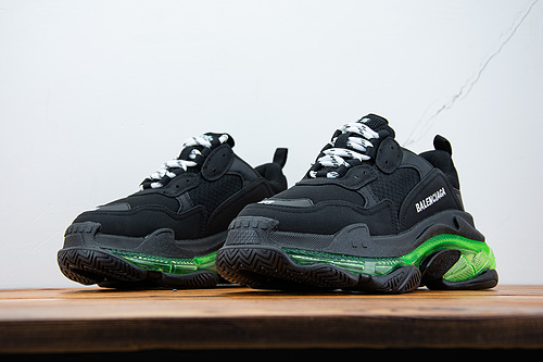 Triple S Black Green Clear Sole 36-45-0361ca6e